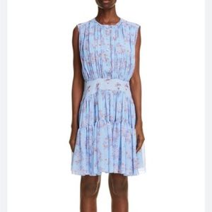Chloè blue floral Downy dress